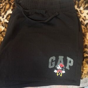 GAP Black Shorts with Minnie Mouse Graphic NEW WITH TAGS